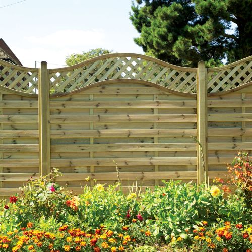 1800X1050 Beers Vanessa Treated Fence Panel FSC(R) Green ST MELOIR