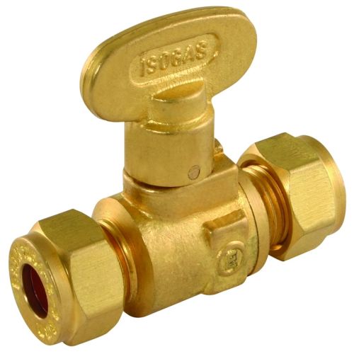 15mm Gas Iso Compression Fanned Valve Cock 57133