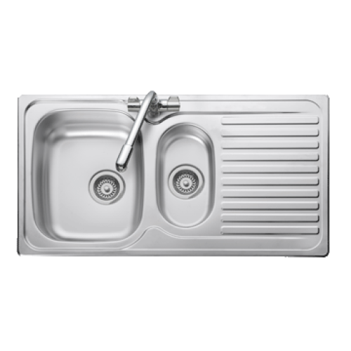 Leisure 1.5 Bowl S/S Kitchen Sink & Tap Pack Inc Waste Kit                      Lr9502/Tcaf35