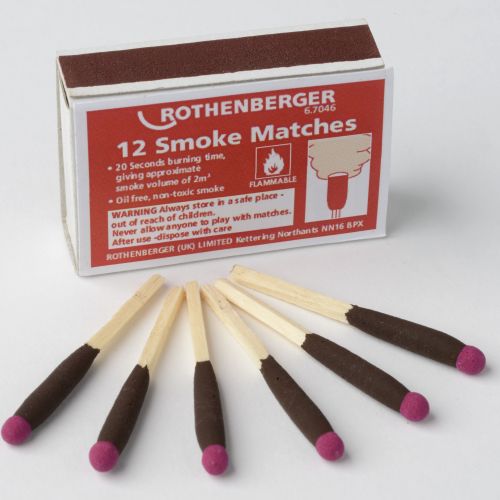 Rothenberger Smoke Matches Pack Of 12      67046