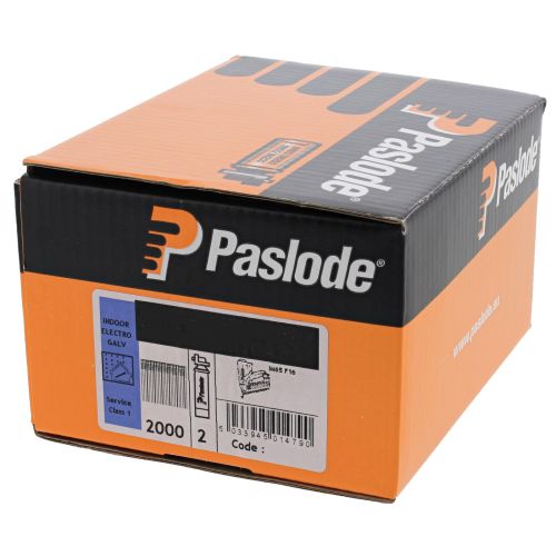45mm Paslode Impulse Im65 Brads & 2 Fuel Cells P13 (2000/Box) Galv Finish                921590