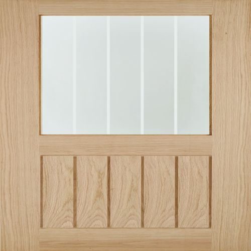626 Belize Internal Oak Unfinished Glazed Door FSC(R) OBELG626 2040X626MM 40MM