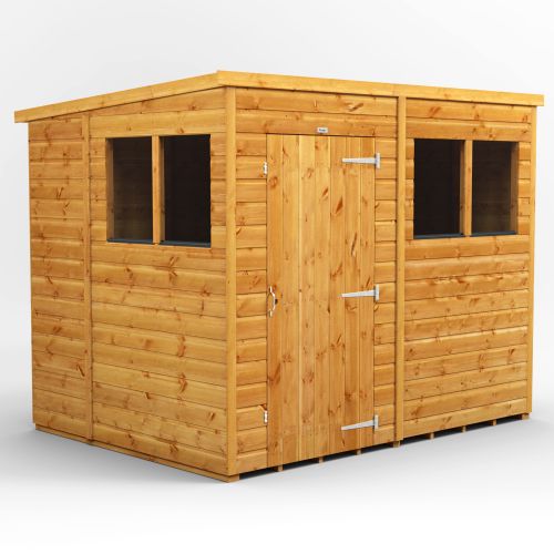 8x6 POWER Pent Shed 86PP