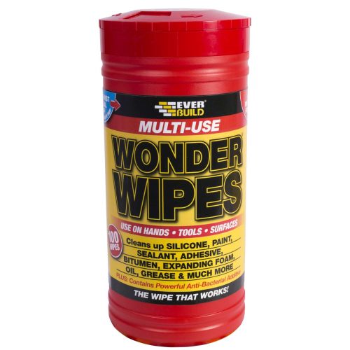 Everbuild Wonder Wipes Multi-Use Cleaning Wipes 100 Wipes 467442