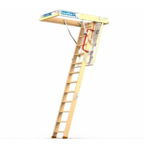 Keylite Loft Ladder 600 x 1200 - Height 2800 FSC 3 Segments                                KYL 05