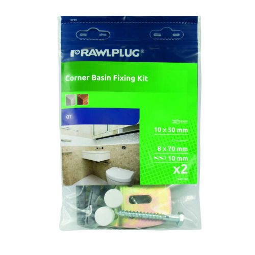 Rawlplug 10x50 Corner Basin fixing Kit RS1CBF