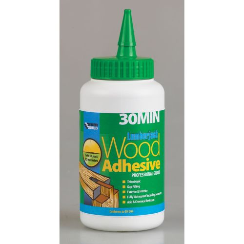 Everbuild Lumberjack 30 Minute Wood Adhesive Liquid Brown 750 grams 484685