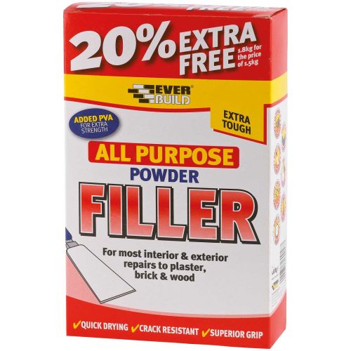 Everbuild All Purpose Powder Filler White 450 g 480443