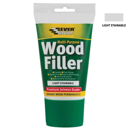 Everbuild Multi-Purpose Wood Filler Tube Light Stainable 100 ml MPWOODEASILT1
