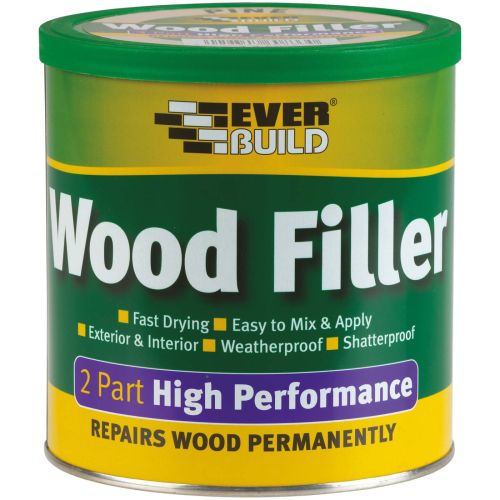 Everbuild 2 Part High Performance Wood Filler Light Stainable 500 g 481022