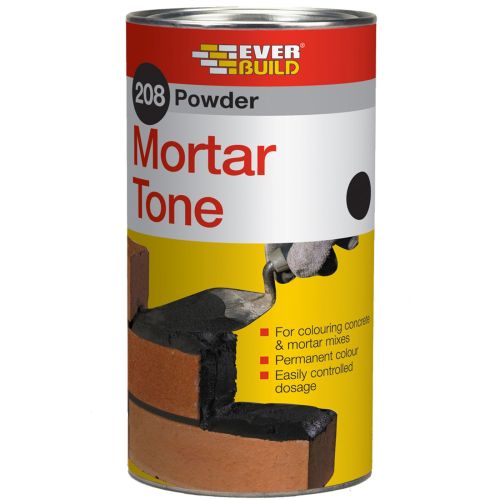 Everbuild 208 Powder Mortar Tone Black 1 kg 489429