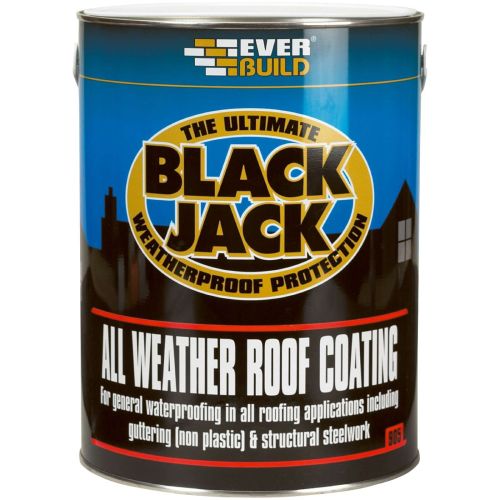 Everbuild Black Jack 905 Roof Coating Black 5 Litre 486998