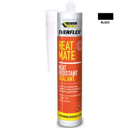 Everbuild Heat Mate Heat Resistant Sealant Black 295 ml 484776