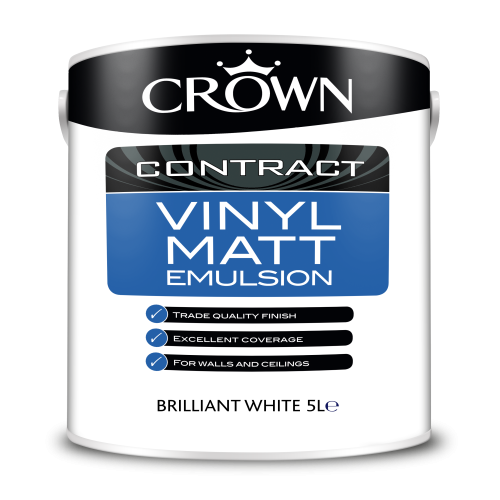 Crown Contract Vinyl Matt Bril White 5L 5090763